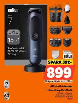 Power Braun allt-i-ett-trimmer erbjuda