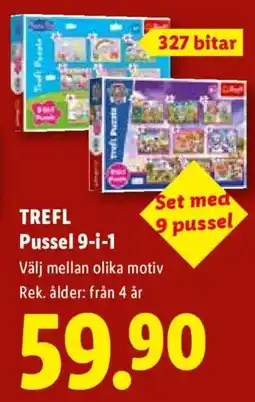 Lidl Trefl Pussel 9-i-1 erbjuda