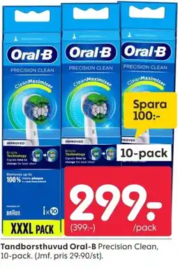 Rusta Oral-b tandborsthuvud precision clean erbjuda