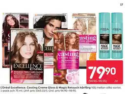 Rusta L'Oréal Excellence, Casting Creme Gloss & Magic Retouch hårfärg erbjuda