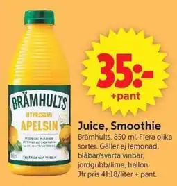 ICA Supermarket Brämhults juice smoothie erbjuda