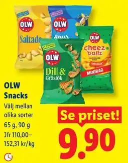 Lidl Olw snacks erbjuda