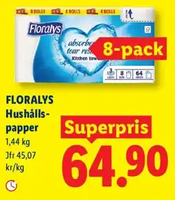 Lidl Floralys hushållspapper erbjuda