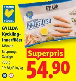 Lidl Gyllda kyckling-innerfileer erbjuda