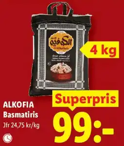 Lidl Alkofia basmatiris erbjuda