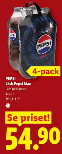 Lidl Pepsi pepsi max erbjuda