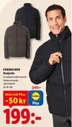 Lidl Esmara men dunjacka erbjuda