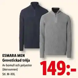 Lidl Esmara men grovstickad tröja erbjuda