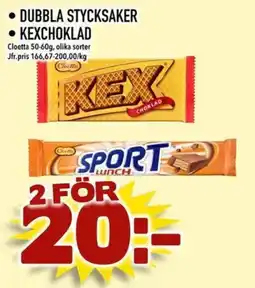 Nelins Cloetta kexchoklad erbjuda