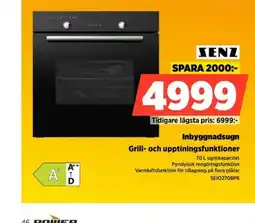Power Senz inbyggnadsugn erbjuda