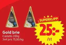 Nya Pulsen Castello gold brie erbjuda