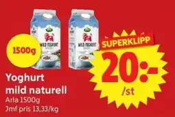 Nya Pulsen Arla yoghurt mild naturell erbjuda