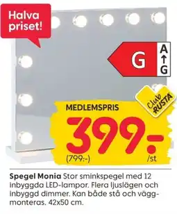 Rusta Club Rusta Spegel Monia erbjuda