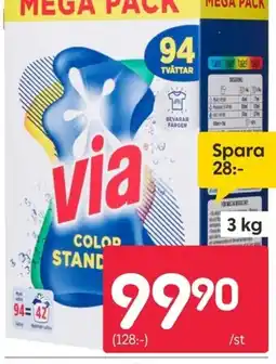 Rusta via color stand erbjuda