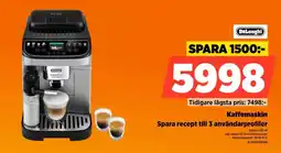 Power DeLonghi kaffemaskin erbjuda