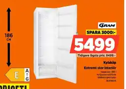 Power Gram kylskåp erbjuda