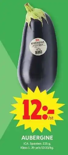 ICA Maxi Aubergine erbjuda