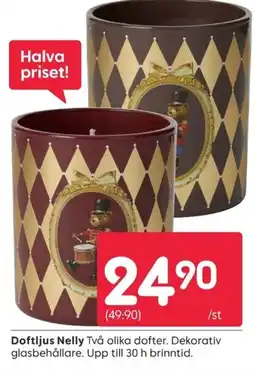 Rusta Doftljus Nelly erbjuda