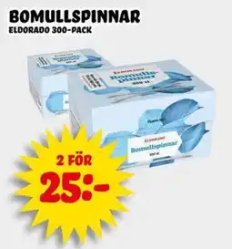 Nelins Eldorado bomullspinnar erbjuda