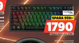 Power HyperX mekaniska tangentbord erbjuda