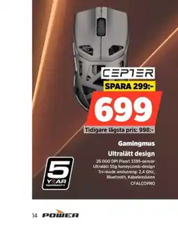 Power Cepter gamingmus erbjuda
