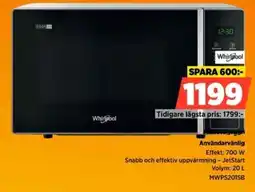 Power Whirlpool mikrovågsugn erbjuda