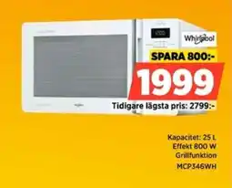 Power Whirlpool mikrovågsugn erbjuda