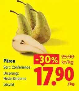 Lidl Päron erbjuda