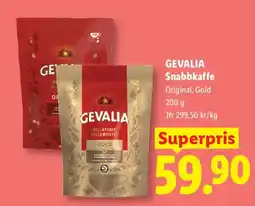 Lidl Gevalia snabbkaffe original gold erbjuda