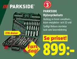Lidl Parkside hylsnyckelsats erbjuda