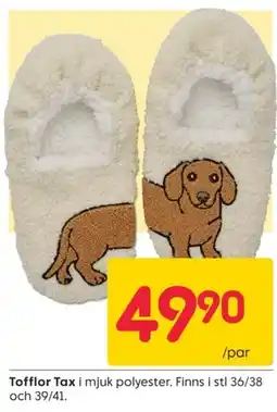 Rusta Tofflor Tax erbjuda