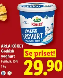 Lidl Arla Köket grekisk yoghurt erbjuda