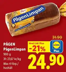 Lidl Pågen PågenLimpan erbjuda