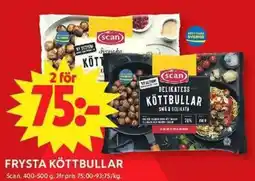 ICA Maxi Scan frysta köttbullar erbjuda