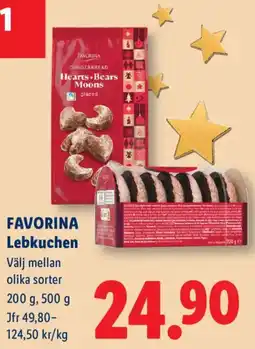 Lidl Favorina lebkuchen erbjuda