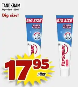 Din Mat Pepsodent tandkräm erbjuda