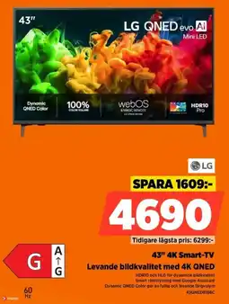 Power LG 43" 4K Smart-TV erbjuda
