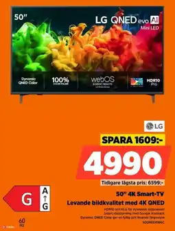 Power LG 50" 4K Smart-TV erbjuda