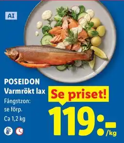 Lidl Poseidon varmrökt lax erbjuda