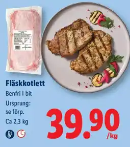 Lidl Fläskkotlett erbjuda