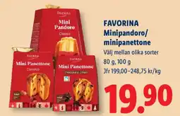 Lidl Favorina minipandoro/minipanettone erbjuda