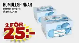 Nelins Eldorado bomullspinnar erbjuda
