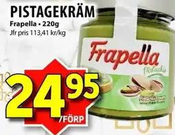 Matvärlden Tensta Frapella pistagekräm erbjuda