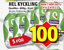 Matvärlden Tensta Qualiko hel kyckling erbjuda