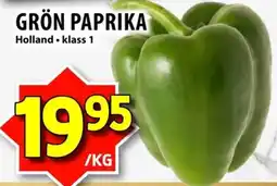 Matvärlden Tensta Grön paprika erbjuda