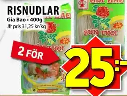 Matvärlden Tensta Risnudlar Gia Bao erbjuda