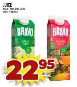 Nelins Bravo juice erbjuda