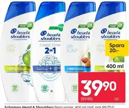 Rusta Head & Shoulders flera sorter erbjuda