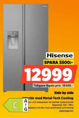Power Hisense side by side erbjuda