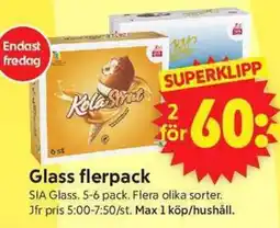 ICA Supermarket SIA Glass flerpack erbjuda